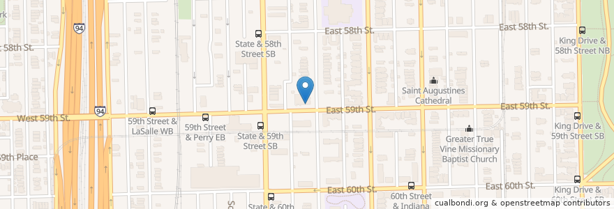 Mapa de ubicacion de Greater Metropolitan Baptist Church en Verenigde Staten, Illinois, Chicago.