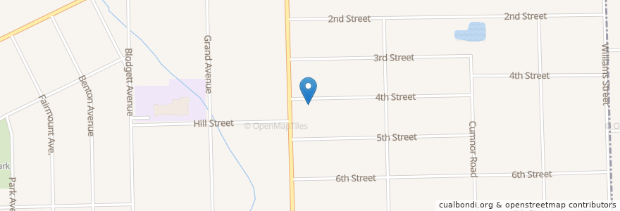 Mapa de ubicacion de First Presbyterian Church en United States, Illinois, Dupage County, Downers Grove.