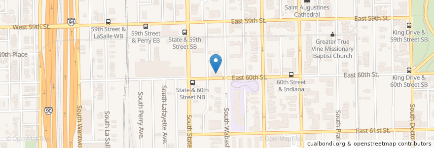 Mapa de ubicacion de Everybody's Bible Church en United States, Illinois, Chicago.
