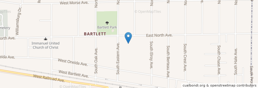 Mapa de ubicacion de Bartlett Elementary School en 美利坚合众国/美利堅合眾國, 伊利诺伊州 / 伊利諾州, Bartlett.