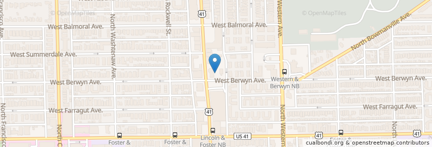 Mapa de ubicacion de Bowmanville Baptist Church en Amerika Birleşik Devletleri, Illinois, Chicago.