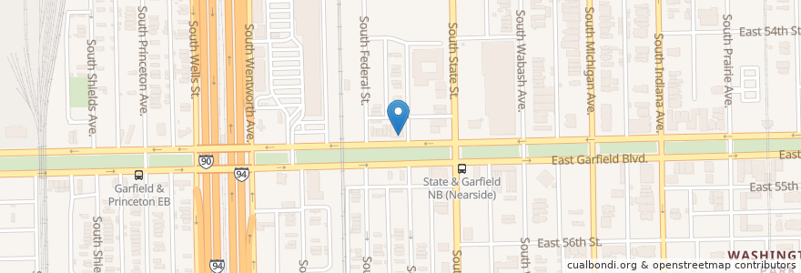 Mapa de ubicacion de Douglas - Tubman Christian Center en Verenigde Staten, Illinois, Chicago.