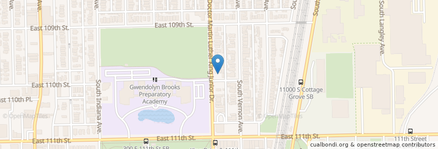 Mapa de ubicacion de Beacon Holy Nazarene Church en United States, Illinois, Chicago.