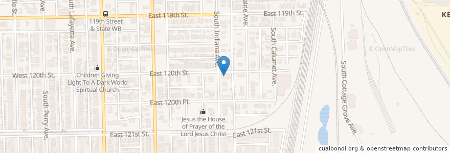 Mapa de ubicacion de Gods House of Prayer en Estados Unidos Da América, Illinois, Chicago.
