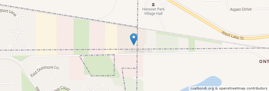 Mapa de ubicacion de Immanuel Lutheran Church en Stati Uniti D'America, Illinois, Dupage County, Hanover Park.