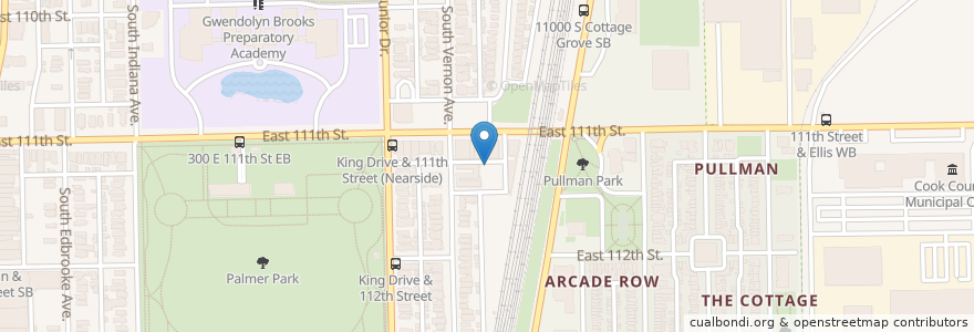 Mapa de ubicacion de Kingdom Hall of Jehovahs Witnesses en 미국, 일리노이, 시카고.
