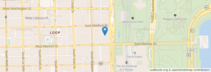 Mapa de ubicacion de National College of Education Urban Campus en Stati Uniti D'America, Illinois, Chicago.