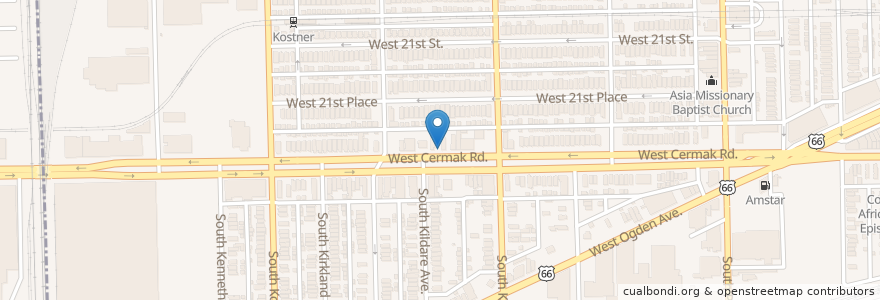 Mapa de ubicacion de New Testament Missionary Baptist Church en Estados Unidos De América, Illinois, Chicago.