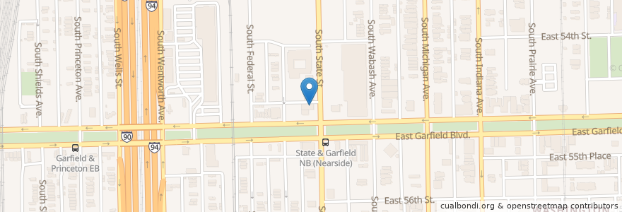 Mapa de ubicacion de New Philadelphia Missionary Baptist Church en Amerika Syarikat, Illinois, Chicago.