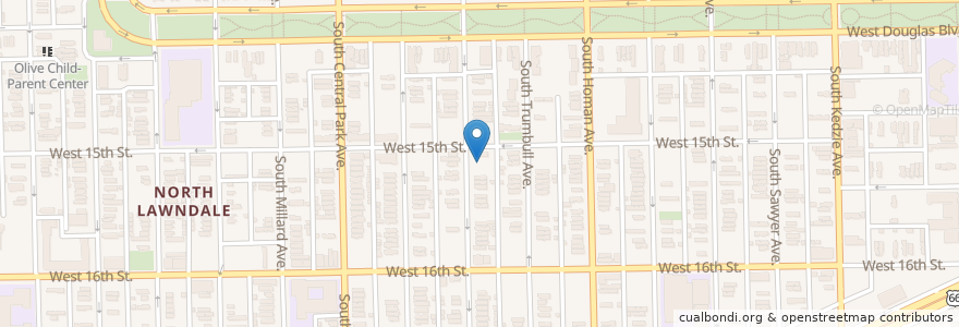 Mapa de ubicacion de Greater Faith Temple Church of God in Christ en United States, Illinois, Chicago.