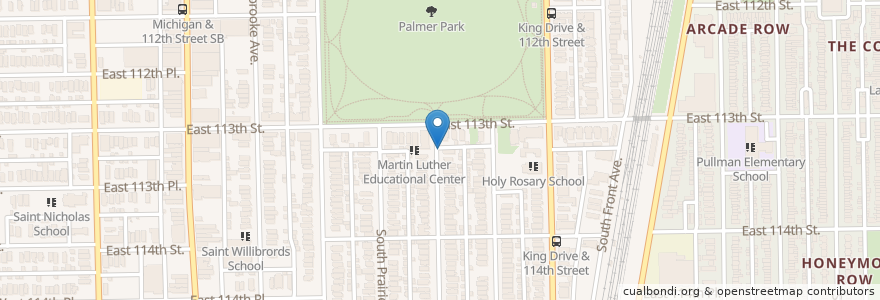 Mapa de ubicacion de Reformation Lutheran Church en United States, Illinois, Chicago.