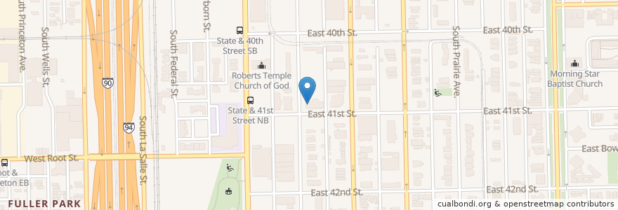 Mapa de ubicacion de Saint Elizabeth Headstart en ایالات متحده آمریکا, ایلینوی, شیکاگو.
