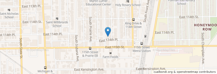 Mapa de ubicacion de Paradise Temple Church of God in Christ en Соединённые Штаты Америки, Иллинойс, Чикаго.