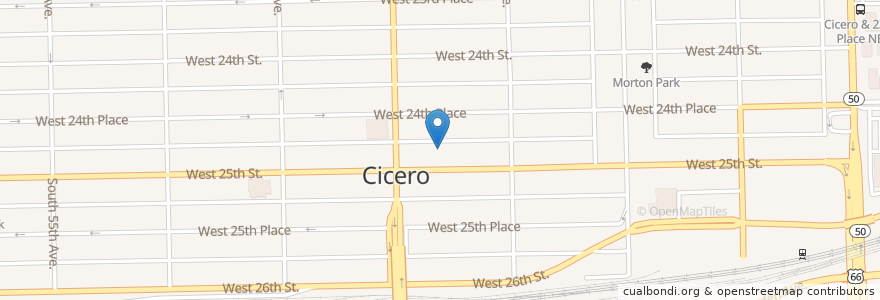 Mapa de ubicacion de Maranatha Revival Church en United States, Illinois, Cicero.