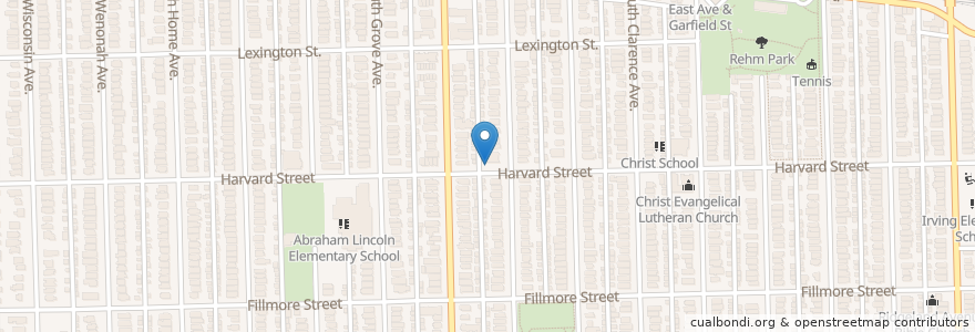 Mapa de ubicacion de Willard Methodist Church en Estados Unidos De América, Illinois, Oak Park.
