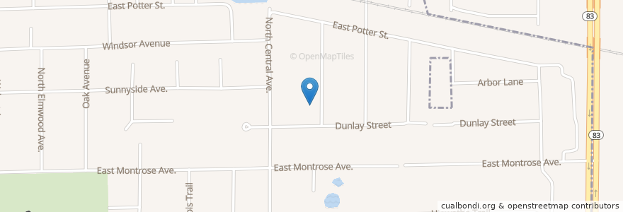 Mapa de ubicacion de Agape Family Church en ایالات متحده آمریکا, ایلینوی, Dupage County, Wood Dale.