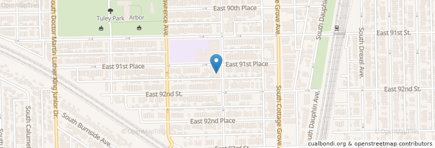 Mapa de ubicacion de Vincent United Methodist Church en Stati Uniti D'America, Illinois, Chicago.