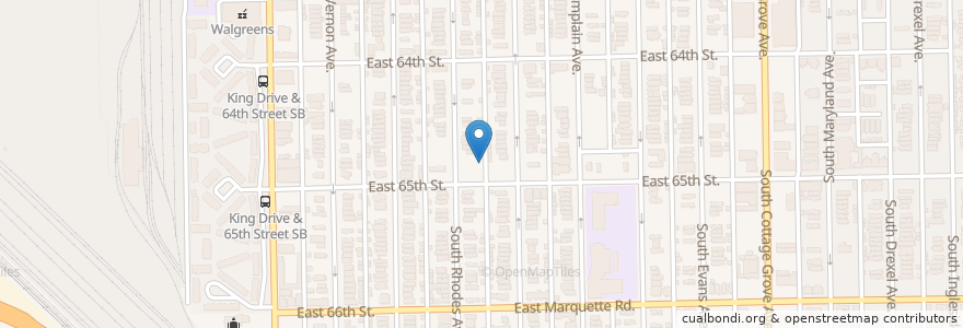Mapa de ubicacion de Saint Phillips African Methodist Episcopal Zion Church en United States, Illinois, Chicago.