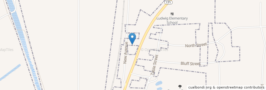 Mapa de ubicacion de Grace Baptist Church en États-Unis D'Amérique, Illinois, Will County, Lockport.