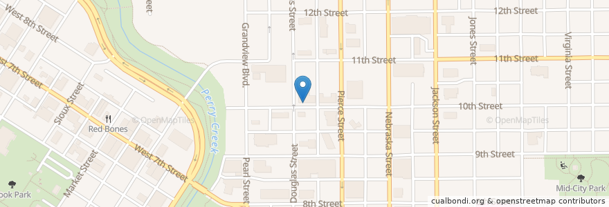 Mapa de ubicacion de Holy Family School Epiphany Center en アメリカ合衆国, アイオワ州, Woodbury County, Sioux City.