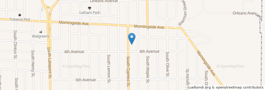Mapa de ubicacion de Saint James United Methodist Church en États-Unis D'Amérique, Iowa, Woodbury County, Sioux City.