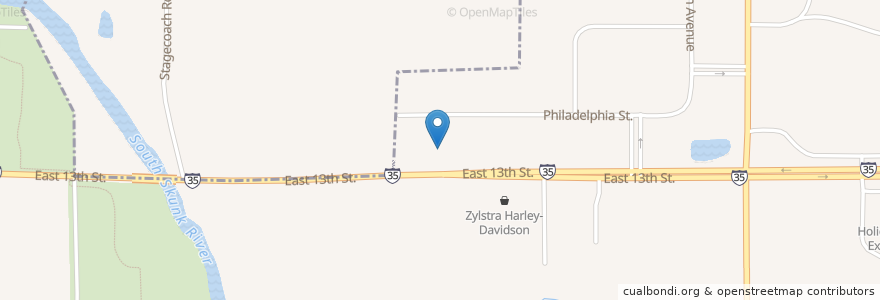 Mapa de ubicacion de Iowa Heart Center en United States, Iowa, Story County, Ames.