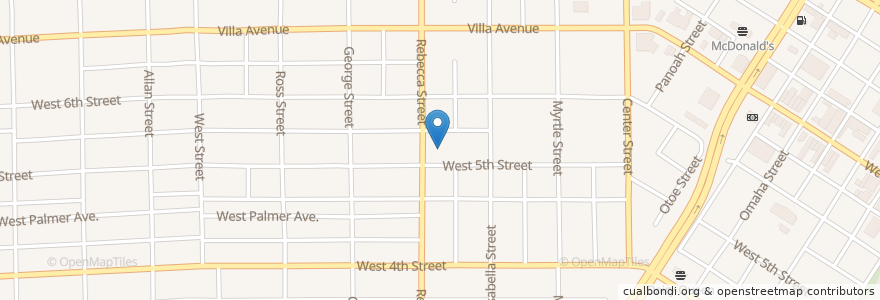 Mapa de ubicacion de Whitfield United Methodist Church en 미국, 아이오와, Woodbury County, Sioux City.