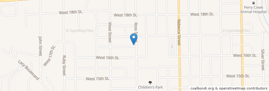 Mapa de ubicacion de Gethsemane lutheran Church en 미국, 아이오와, Woodbury County, Sioux City.