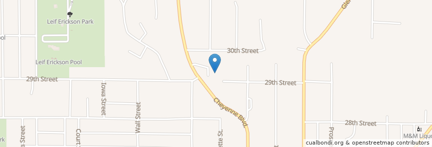 Mapa de ubicacion de Northside Alliance Church en États-Unis D'Amérique, Iowa, Woodbury County, Sioux City.