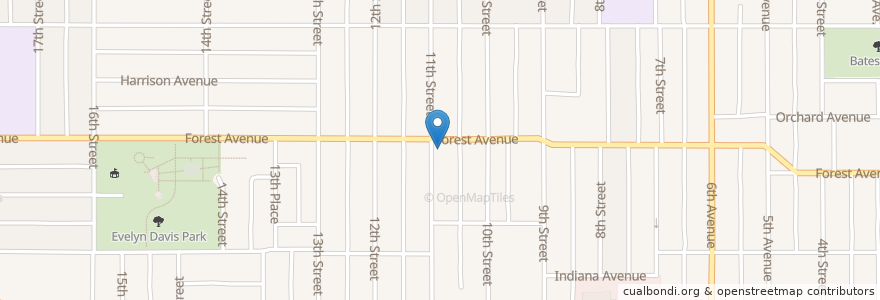 Mapa de ubicacion de Mount Hebron Baptist Church en Amerika Syarikat, Iowa, Polk County, Des Moines.