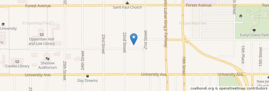 Mapa de ubicacion de Heavenly Temple Church of God en ایالات متحده آمریکا, آیووا, Polk County, Des Moines.