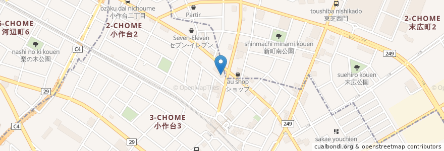 Mapa de ubicacion de あすなろ en 일본, 도쿄도, 青梅市, 羽村市.