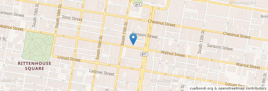 Mapa de ubicacion de Citizens Bank en Estados Unidos De América, Pensilvania, Philadelphia County, Philadelphia.