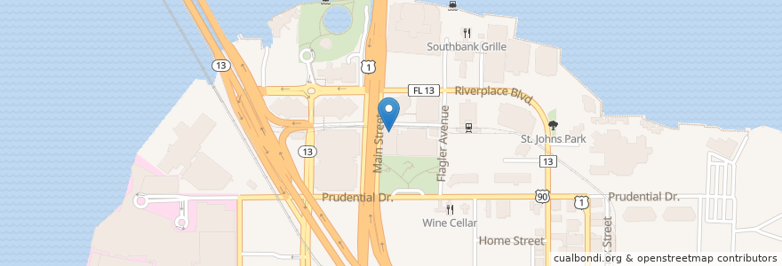 Mapa de ubicacion de Appetite Cafe en United States, Florida, Duval County, Jacksonville.