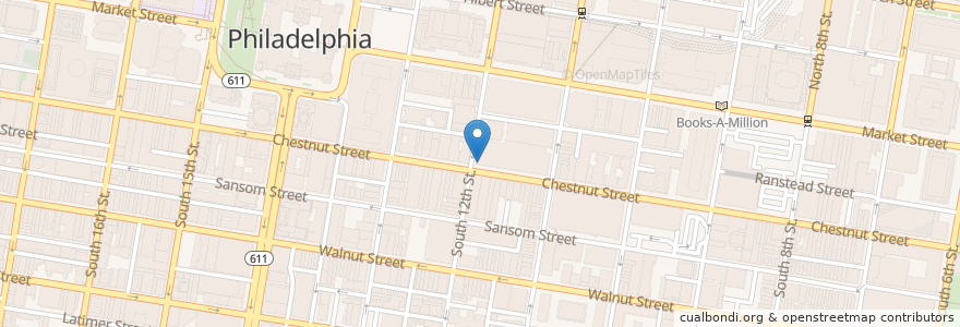 Mapa de ubicacion de Beneficial Bank en アメリカ合衆国, ペンシルベニア州, Philadelphia County, フィラデルフィア.