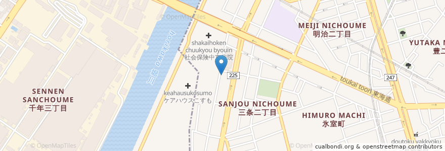 Mapa de ubicacion de ジャボン en Japan, 愛知県, Nagoya, 港区.