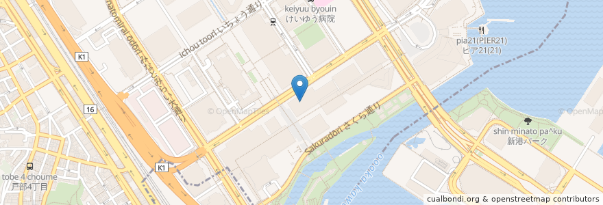 Mapa de ubicacion de 銀座沼津港横浜みなとみらい店 en ژاپن, 神奈川県, 横浜市, 西区.