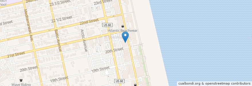 Mapa de ubicacion de Giovanni's en Stati Uniti D'America, Virginia, Virginia Beach.