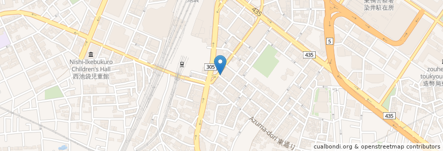 Mapa de ubicacion de スターバックス en اليابان, 東京都, 豊島区.