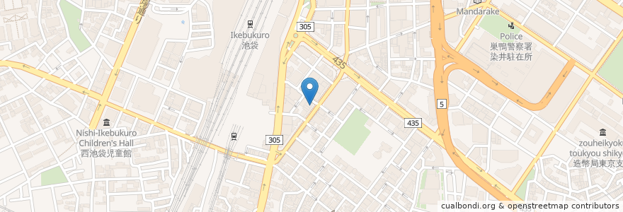 Mapa de ubicacion de 浜焼太郎 en اليابان, 東京都, 豊島区.