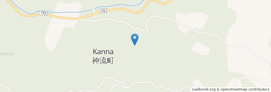 Mapa de ubicacion de 神流町 en 일본, 군마현, 多野郡, 神流町.