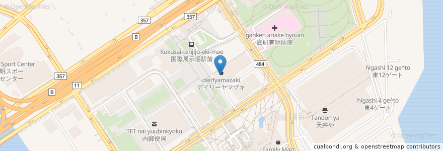 Mapa de ubicacion de COCO'S en Japón, Tokio, Koto.