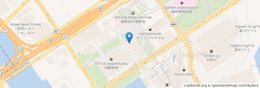 Mapa de ubicacion de Saizeriya en Japan, Tokyo, Koto.