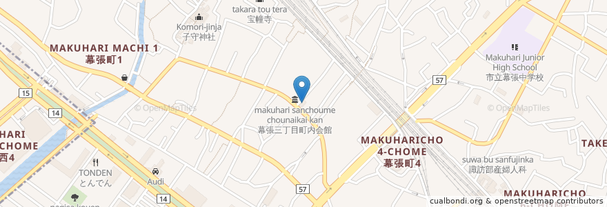 Mapa de ubicacion de 円城寺医院 en 日本, 千葉県, 千葉市, 花見川区.