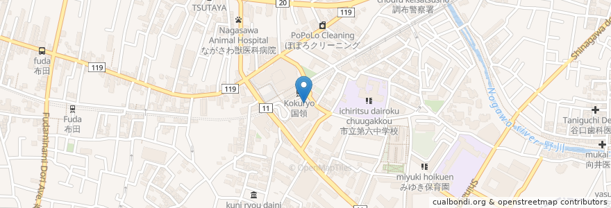 Mapa de ubicacion de KOKOスクエアトイレ en Japón, Tokio, Chofu.