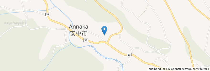 Mapa de ubicacion de 安中市 en Japón, Prefectura De Gunma, 安中市.