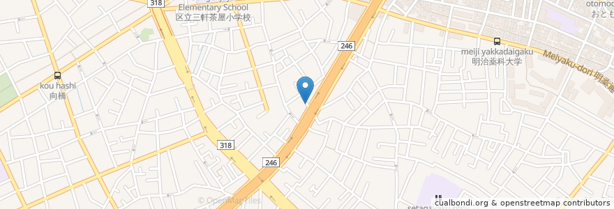 Mapa de ubicacion de 須坂屋そば en Japan, Tokio, 世田谷区.