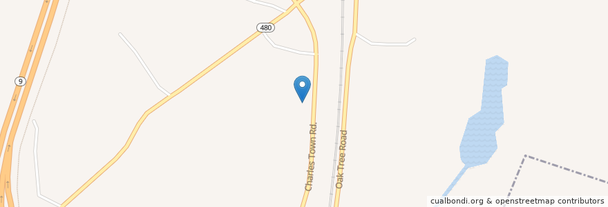 Mapa de ubicacion de Kearneysville Post Office en ایالات متحده آمریکا, ویرجینیای غربی, Jefferson County.