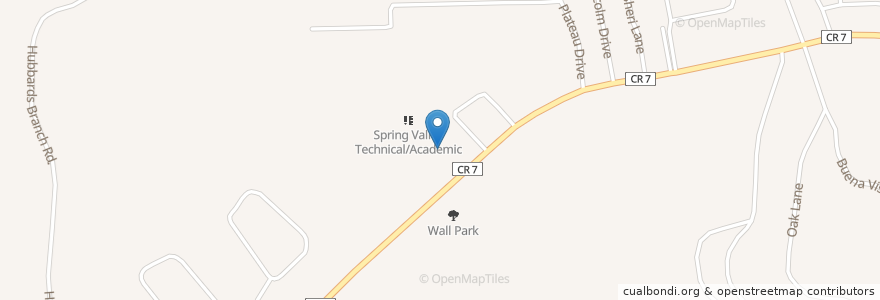 Mapa de ubicacion de Wayne County North Vocational Technical School en États-Unis D'Amérique, Virginie-Occidentale, Wayne County.