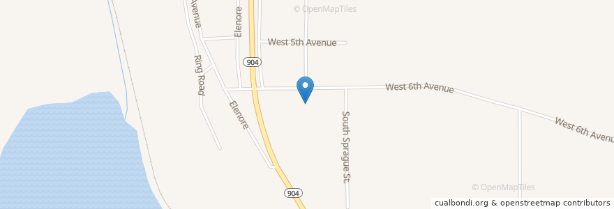 Mapa de ubicacion de Four Winds Christian Academy en アメリカ合衆国, ワシントン州, Spokane County.